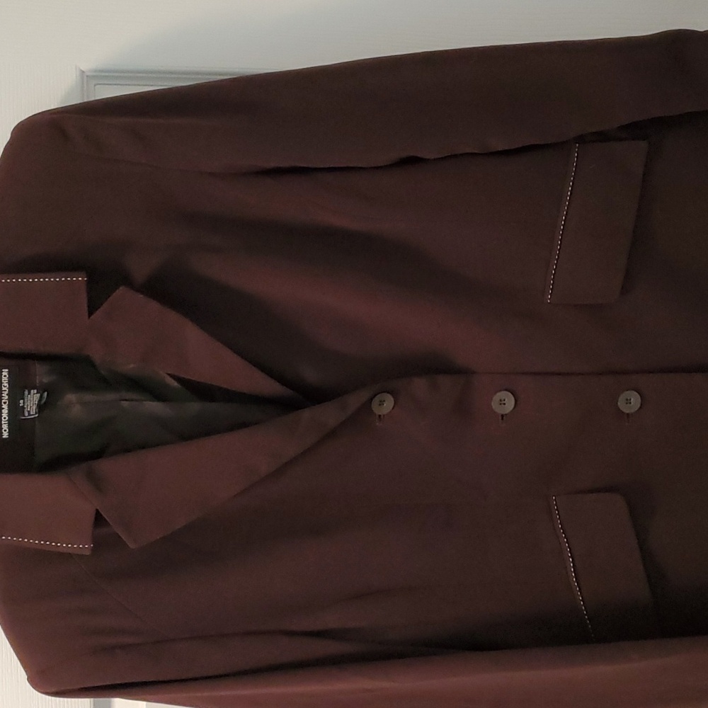 Brown skirt suit